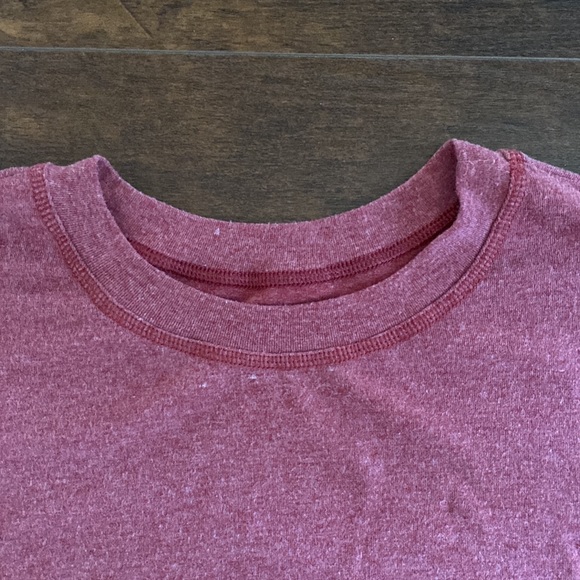 No Label - Long Sleeve Tunic Tee with Pockets - Heather Red - Large - Picture 2 of 5